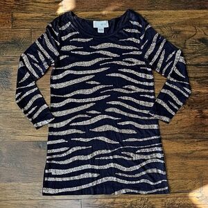 Joan Vass 1P Petite Small Sequined Tunic